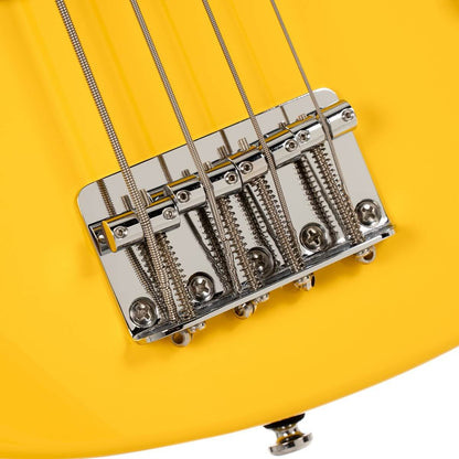 Cort GB Shortcale 4-String Active Bass Guitar - Yellow Crush