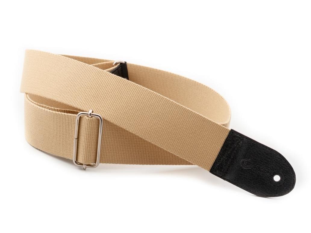 RightOn Cream Beige Guitar Strap