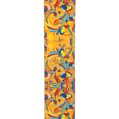 D'Addario The Beatles Yellow Submarine 55th Anniversary Vinyl Guitar Strap - Primrose Prairie