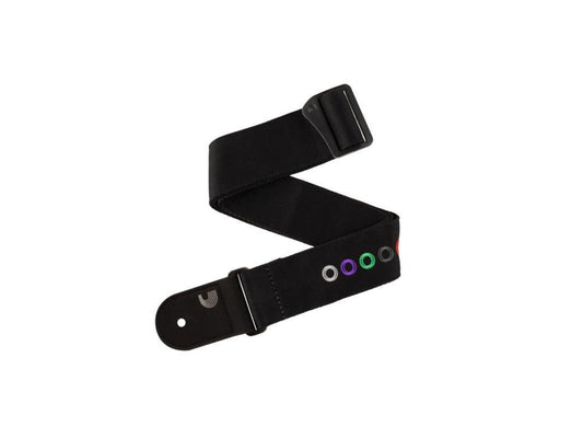 D'Addario Ball End Logo Woven Guitar Strap - Black