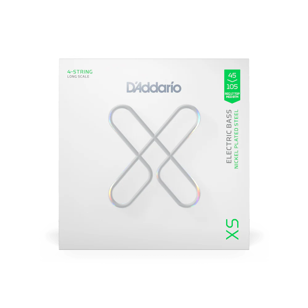 D'Addario XS Coated Nickel Plated Bass Strings