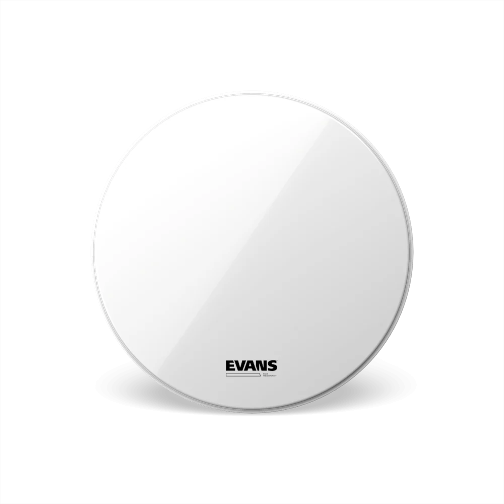 Evans 24" EQ3 Smooth White Resonant Bass Drum Head - No Port