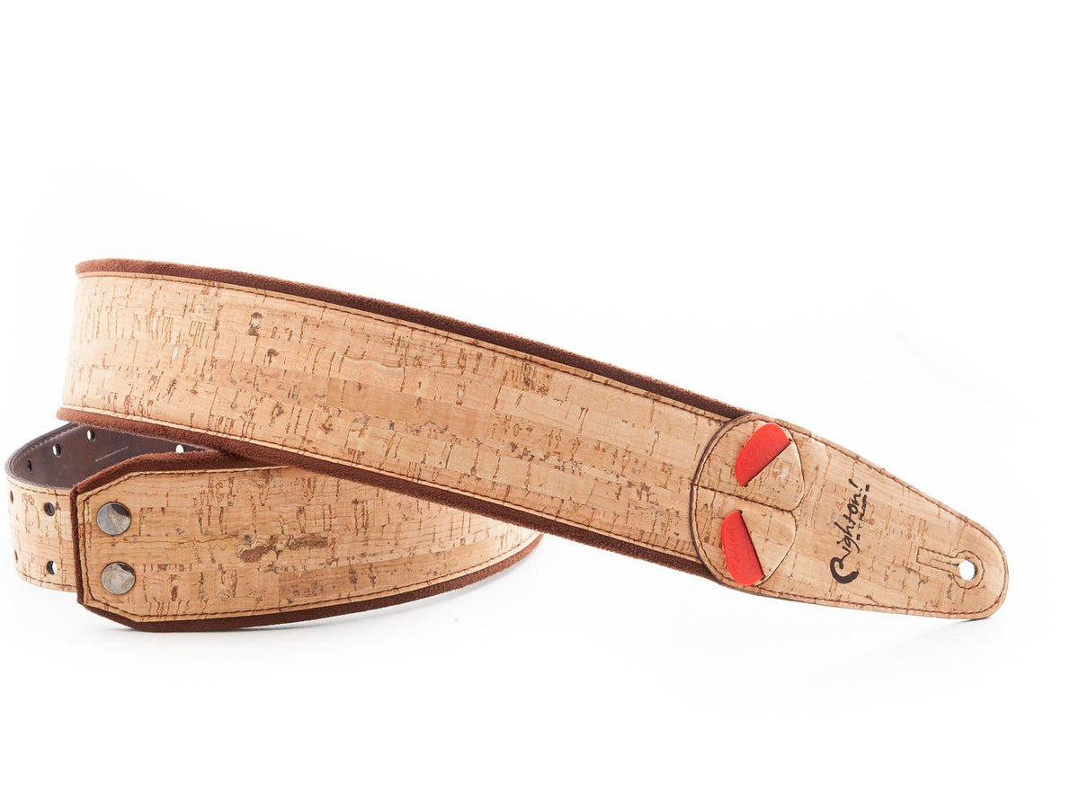 RightOn Straps Cork Guitar Strap - Beige