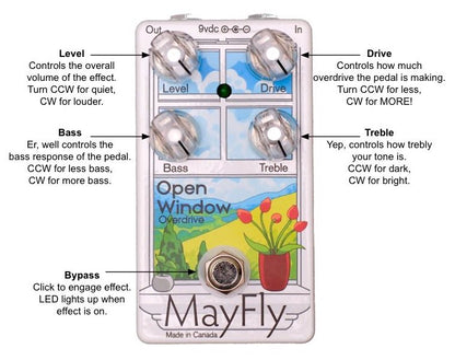 MayFly Audio Open Window Transparent Overdrive