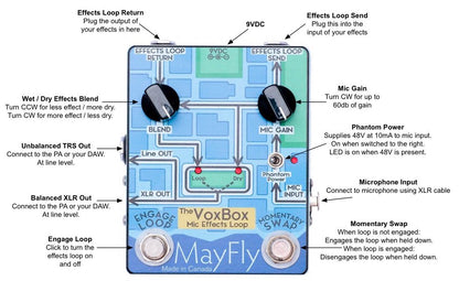 MayFly Audio The VoxBox Microphone Effects Loop