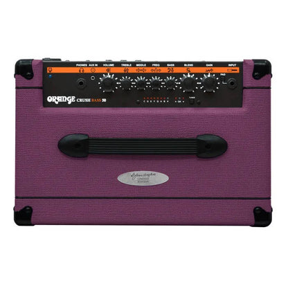 Orange Amplifiers Limited Edition Glenn Hughes Crush Bass 50 Watt Bass Guitar Combo Tuner - Purple