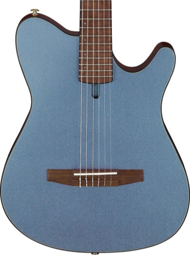 Ibanez FRH10N Acoustic/Electric Nylon String Guitar - Indigo Blue Metallic Flat