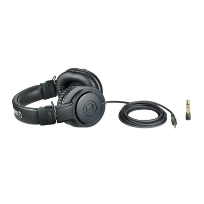 Audio-Technica ATH-M20X Closed Back Studio Headphones - Black