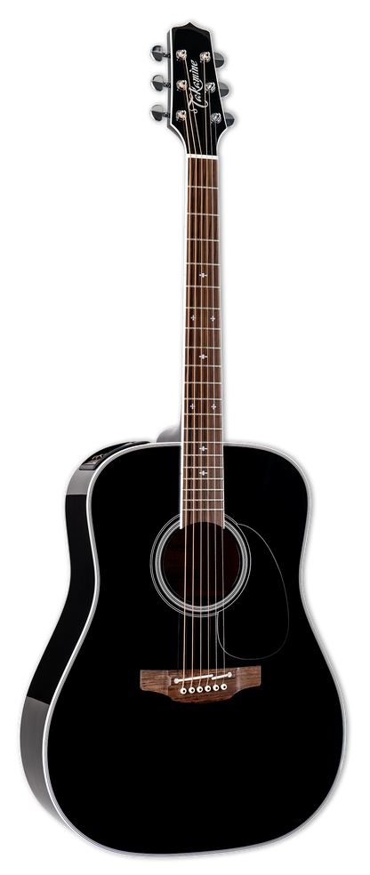 Takamine FT341 Acoustic/Electric Guitar w/Case - Gloss Black