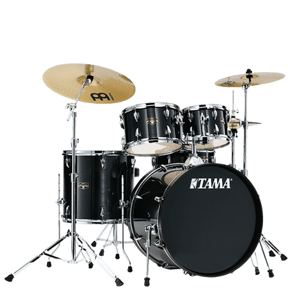 Tama Imperialstar 5-Piece Drum Kit w/Hardware & Cymbals - Hairline Black