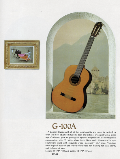 Yamaha G-100A Classical Guitar w/Case (1970's)