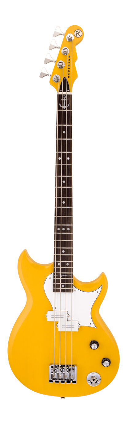 Reverend Mike Watt Wattplower Shortscale Bass Guitar - Satin Watt Yellow