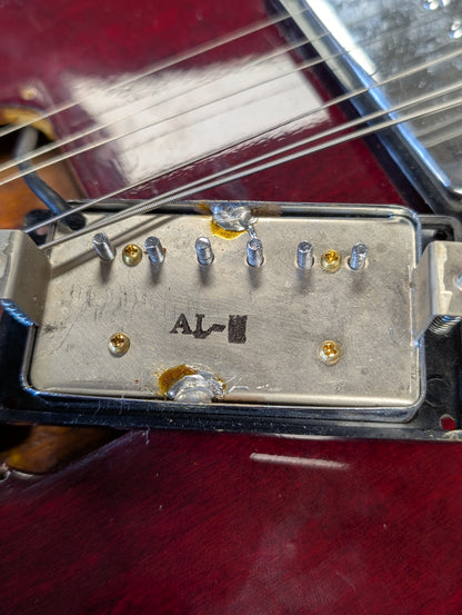 Goya Thinline Semi-Hollow Electric Guitar w/Case - Cherry Red (1970's)