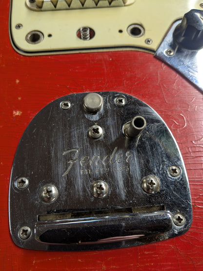 Fender Jaguar Electric Guitar w/Case - Fiesta Red Refinish (1964)