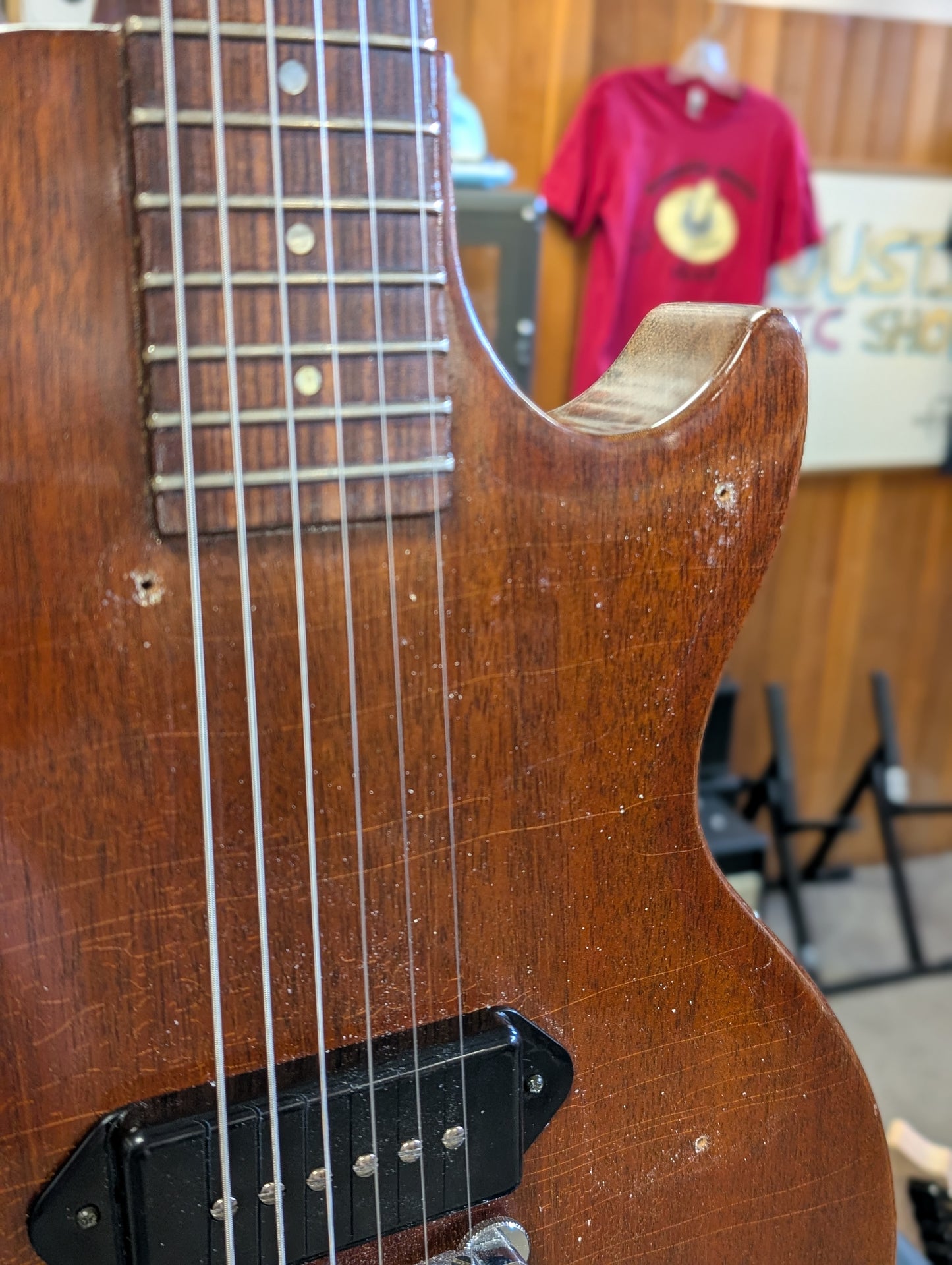 Gibson Les Paul Junior Single Cut Electric Guitar w/Case - Brown Mahogany (1990)