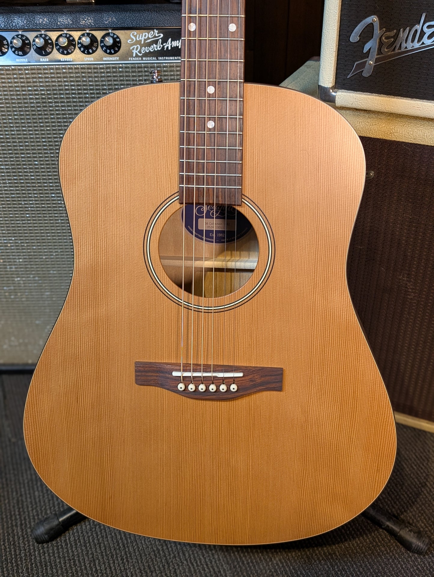 Seagull S6 Collection 1982 Dreadnought Acoustic Guitar w/Gig Bag (Serial #052431001033)