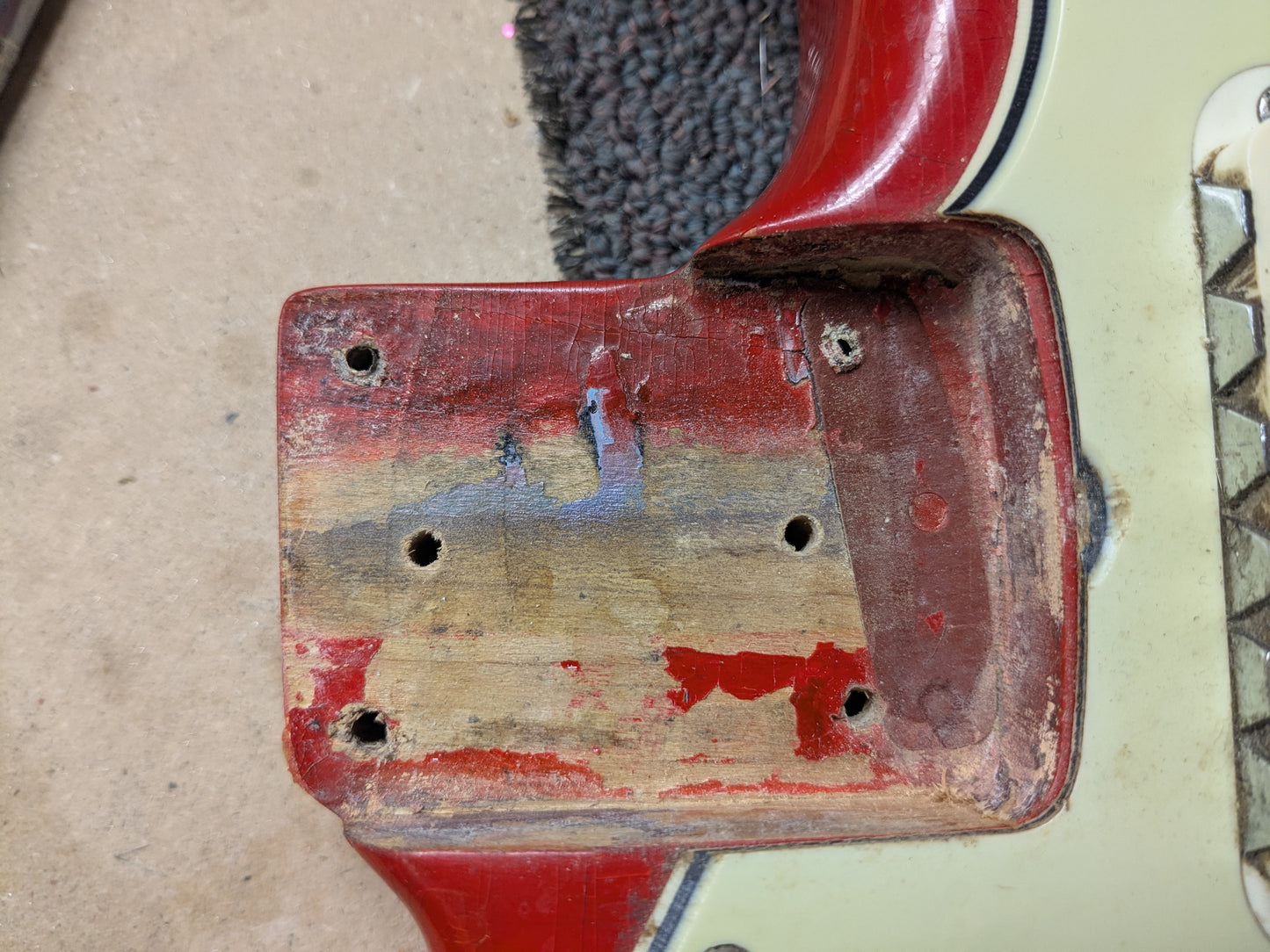 Fender Jaguar Electric Guitar w/Case - Fiesta Red Refinish (1964)