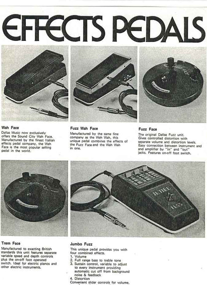 Jen Elletronica Jumbo Fuzz Pedal (1970's)