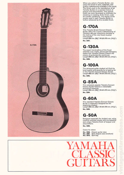 Yamaha G-170A Classical Guitar (Early 1970's)