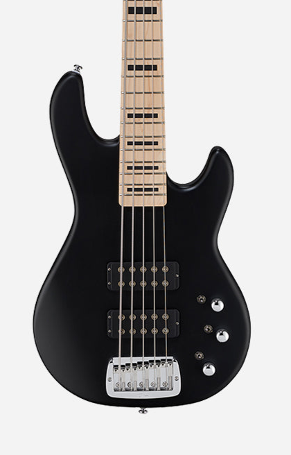 G&L L-2500 5-String Electric Bass Guitar - Black Frost