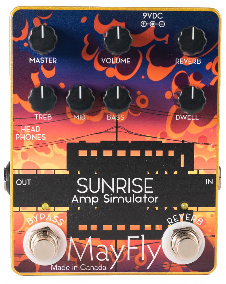 MayFly Audio Sunrise Guitar Amplifier Simulator Pedal