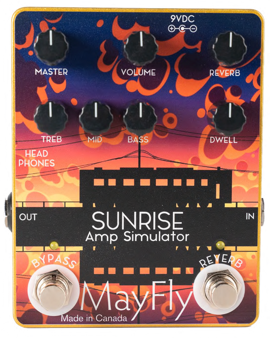 MayFly Audio Sunrise Guitar Amplifier Simulator Pedal