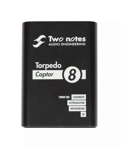 Two Notes Torpedo Captor Compact Analog Reactive Load Box, Attenuator & Amp DI - 8 Ohm