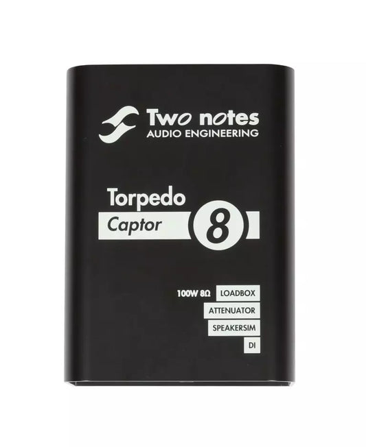 Two Notes Torpedo Captor Compact Analog Reactive Load Box, Attenuator & Amp DI - 8 Ohm