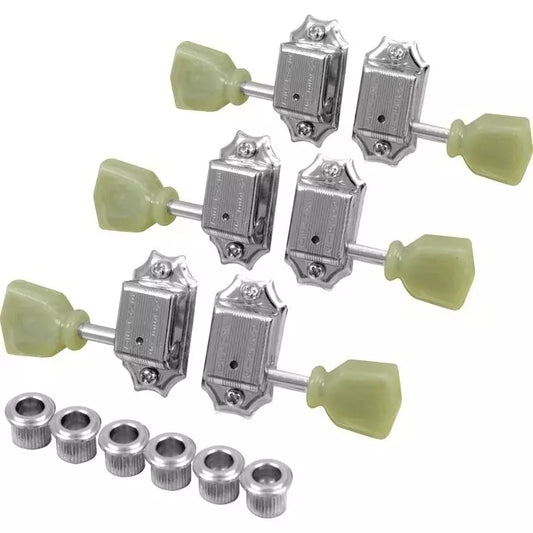 Gibson Kluson-Style Tuner Set with Bushings - Nickel