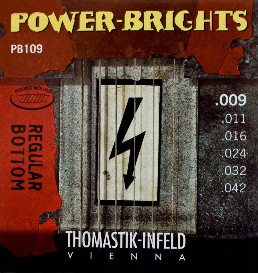 Thomastik-Infeld Power Brights Regular Bottom Guitar Strings - Light (9-42)