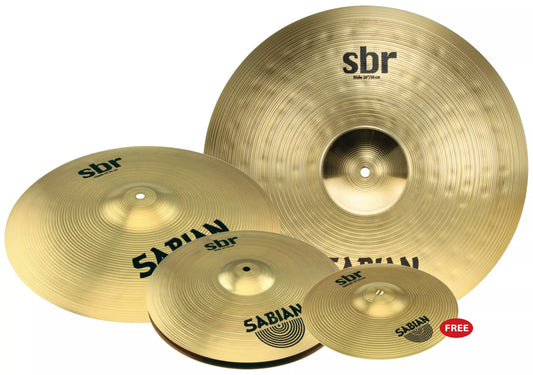 Sabian SBR Promotional Cymbal Pack w/Free 10" Splash Cymbal