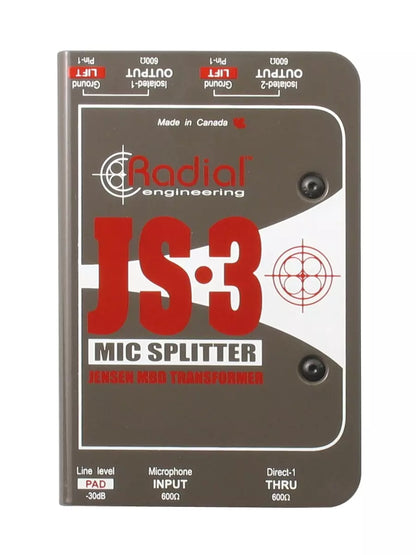 Radial JS3 3-Way Microphone Splitter