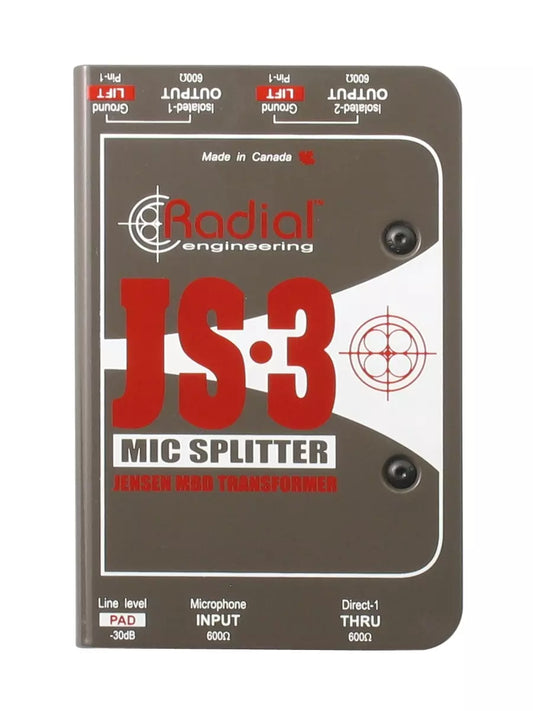 Radial JS3 3-Way Microphone Splitter