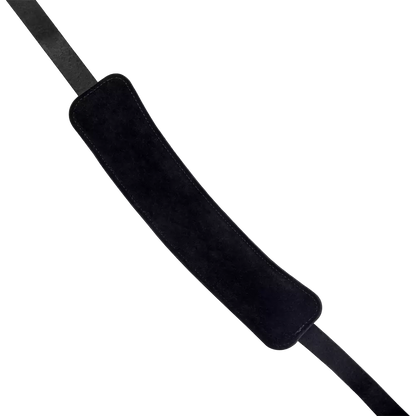 D'Addario John Lennon Leather Guitar Strap w/Shoulder Pad - Black
