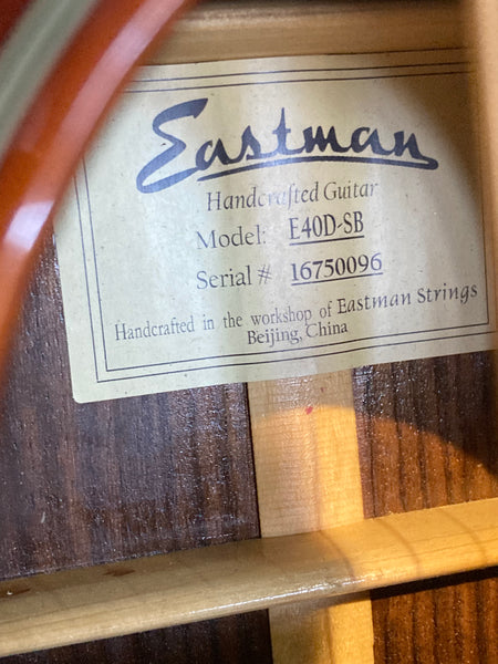 Eastman E40D-SB Acoustic Guitar (2017)