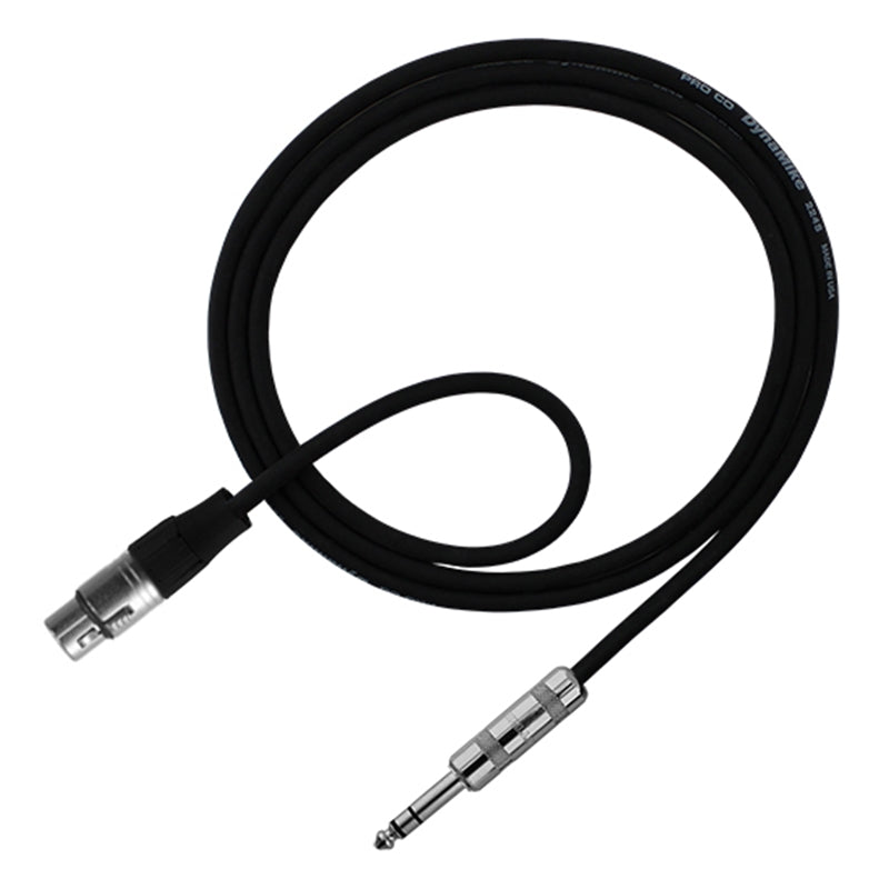 Rapco 1/4" TRS to Female XLR Cable - 10'