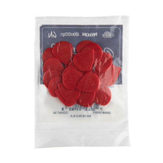 Dunlop Red Nylon Jazz III Xl Guitar Pick (24/bag)
