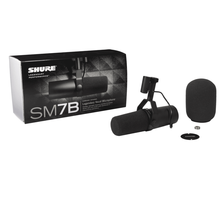 Shure SM7B Large Diaphragm Cardioid Dynamic Microphone