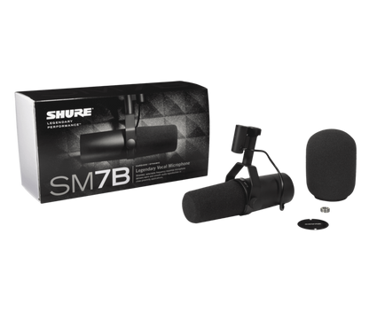 Shure SM7B Large Diaphragm Cardioid Dynamic Microphone