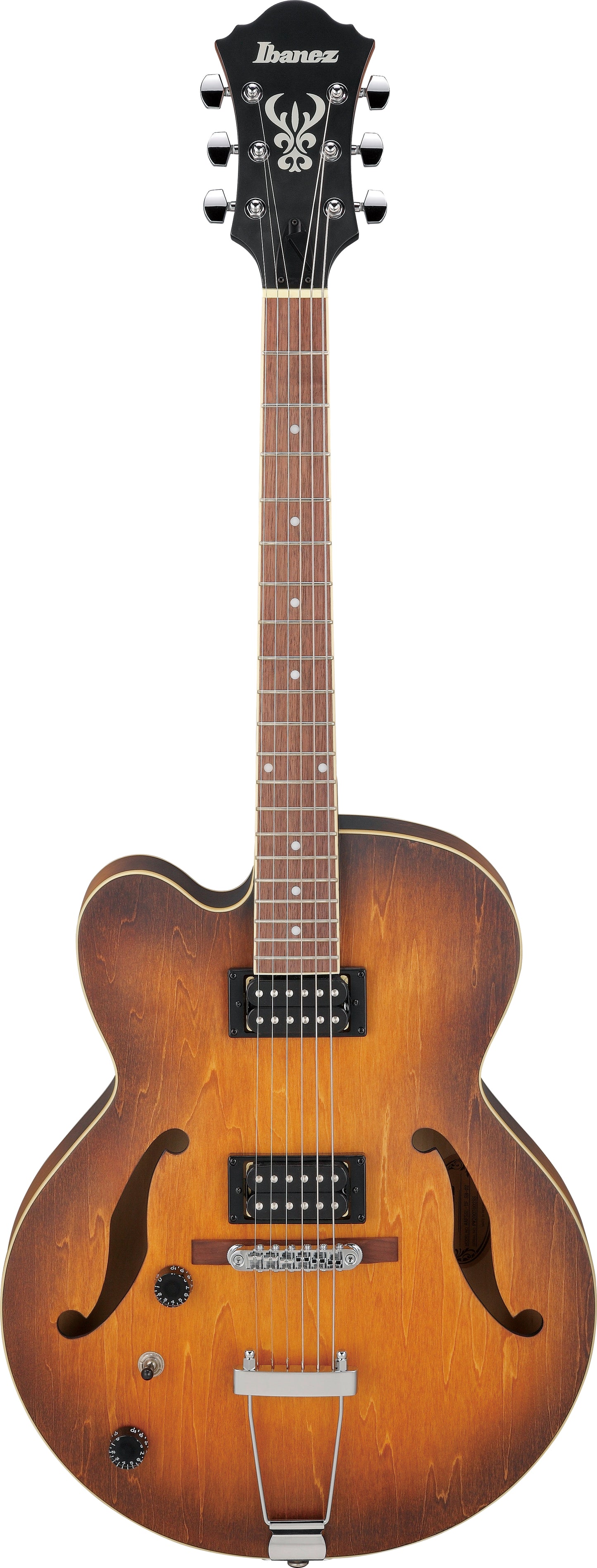 Ibanez AF55L Artcore Left Handed Hollow Body Electric Guitar - Tobacco Flat
