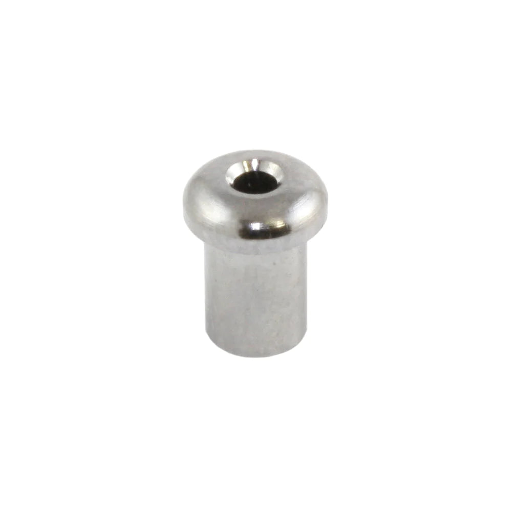 AllParts AP-0188-010 Chrome Top Loading Ferrules - 6 Pieces