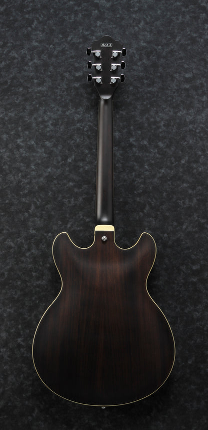Ibanez AS53 Artcore Hollow Body Electric Guitar - Transparent Black Flat