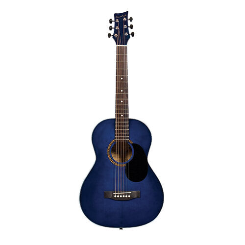 Beaver Creek 3/4 Size Acoustic Guitar w/Gig Bag  - Transparent Blue