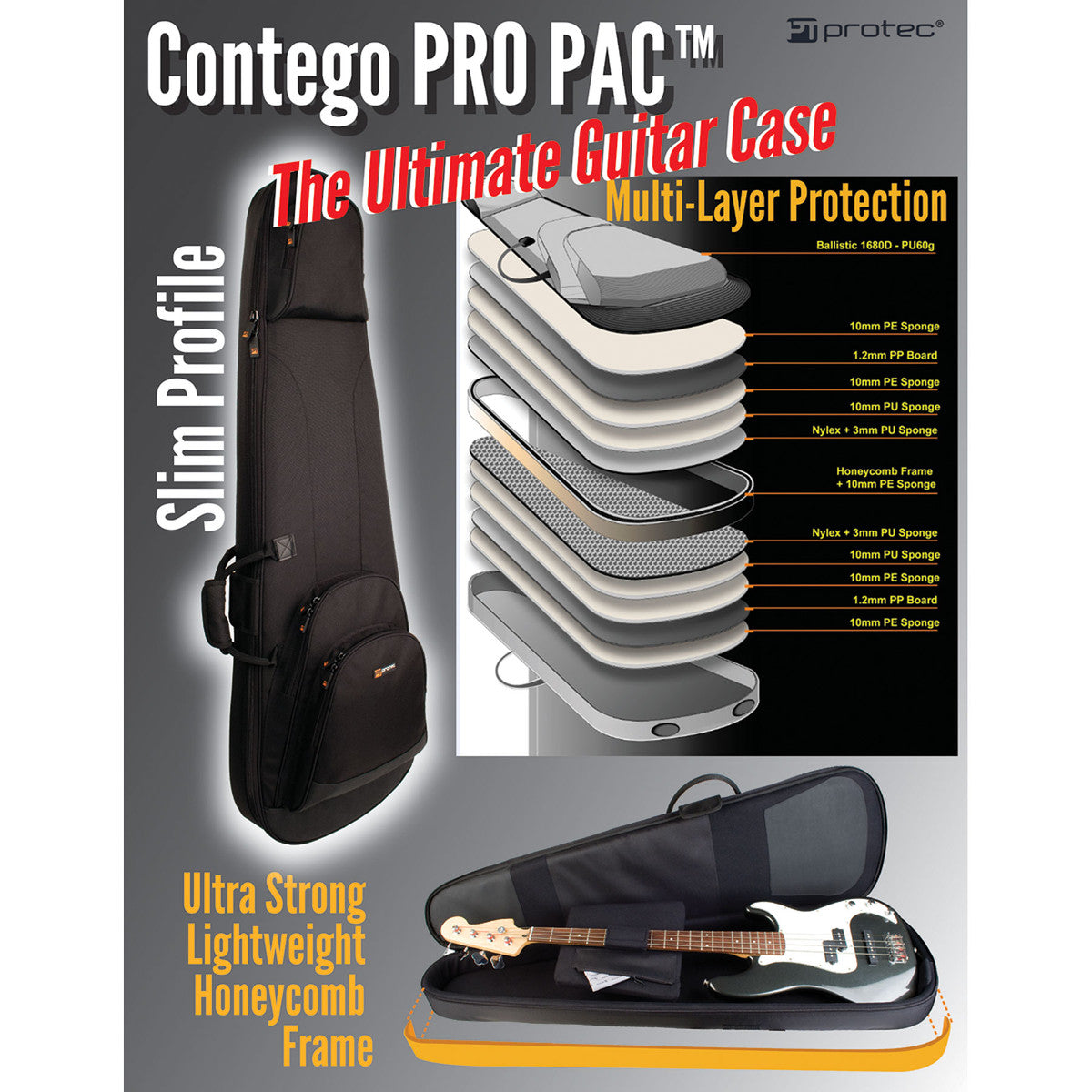 Protec Contege PRO PAC Electric Bass Case