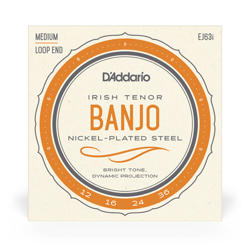 D'Addario EJ63i Nickel Plated Irish Tenor Banjo Strings