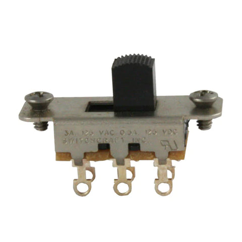 Allparts EP-0260-023 On-On Slide Switch for Jazzmaster & Jaguar - Black Knob