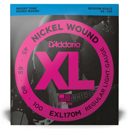 D'addario EXL Nickel Wound Bass Strings