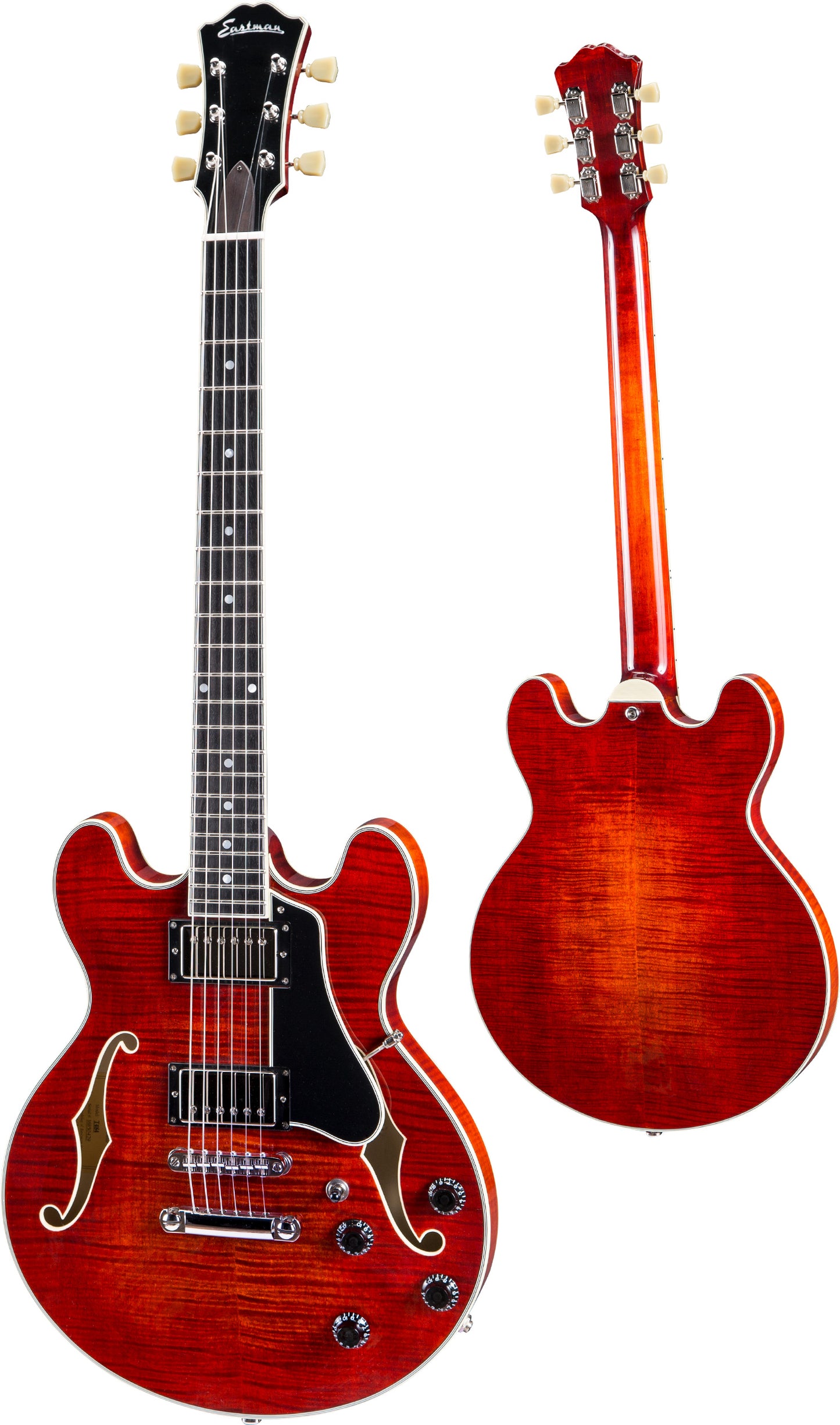 Eastman T484 Thinline Hollowbody Electric Guitar w/Case - Classic Finish