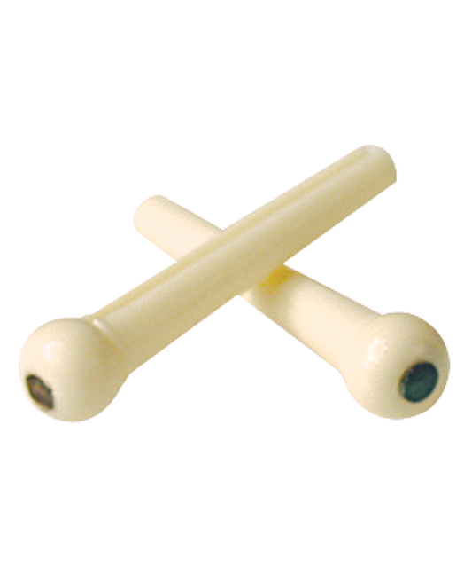 Golden Gate F-3609 Acoustic Guitar Bridge Pins – Ivoroid/Abalone – Set of 6