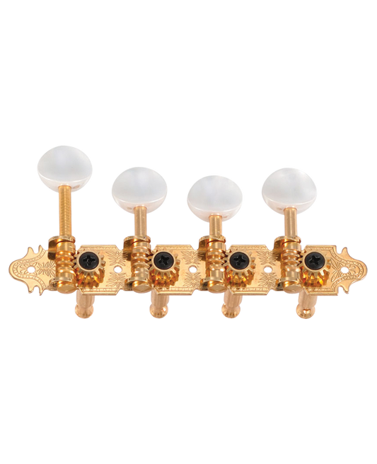 Golden Gate FM-4 F-Model Mandolin Tuners – 2 Planks (4+4) – Gold